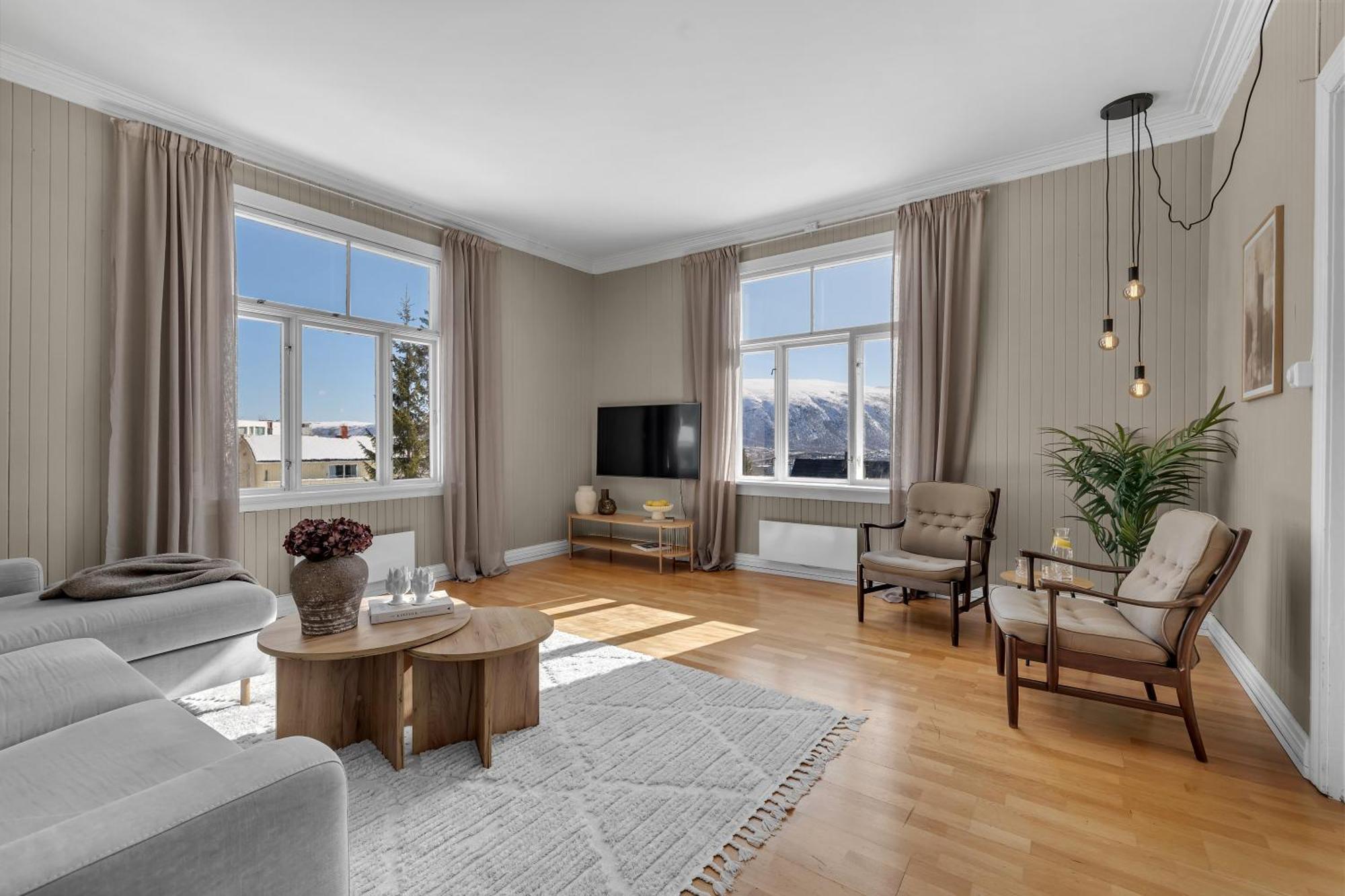 Lovely City Center Apartment With Amazing Views And Free Parking! Tromsø Exterior foto